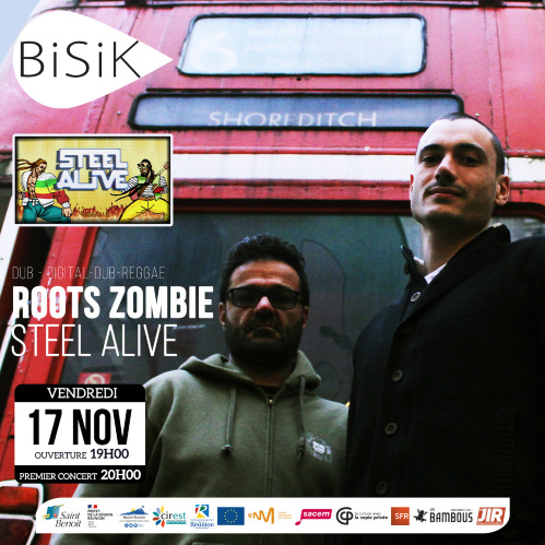 Steel Alive et Roots Zombie en concert au Bisik
