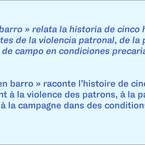 « Voces en el barro »— Atelier Chili : lecture et traduction