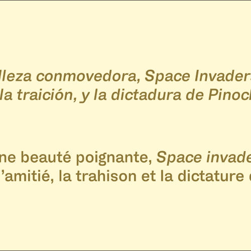 « Space Invaders » — Atelier Chili : lecture et traduction