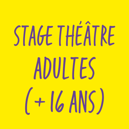 Stage théâtre adultes  - samedis 6 et 13 avril 2024