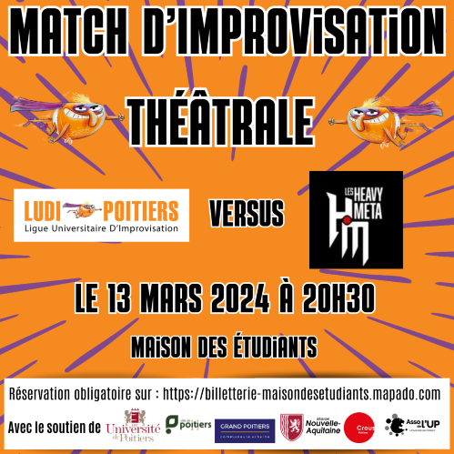 MATCH D'IMPRO - Ludi Poitiers vs Les Heavy Meta