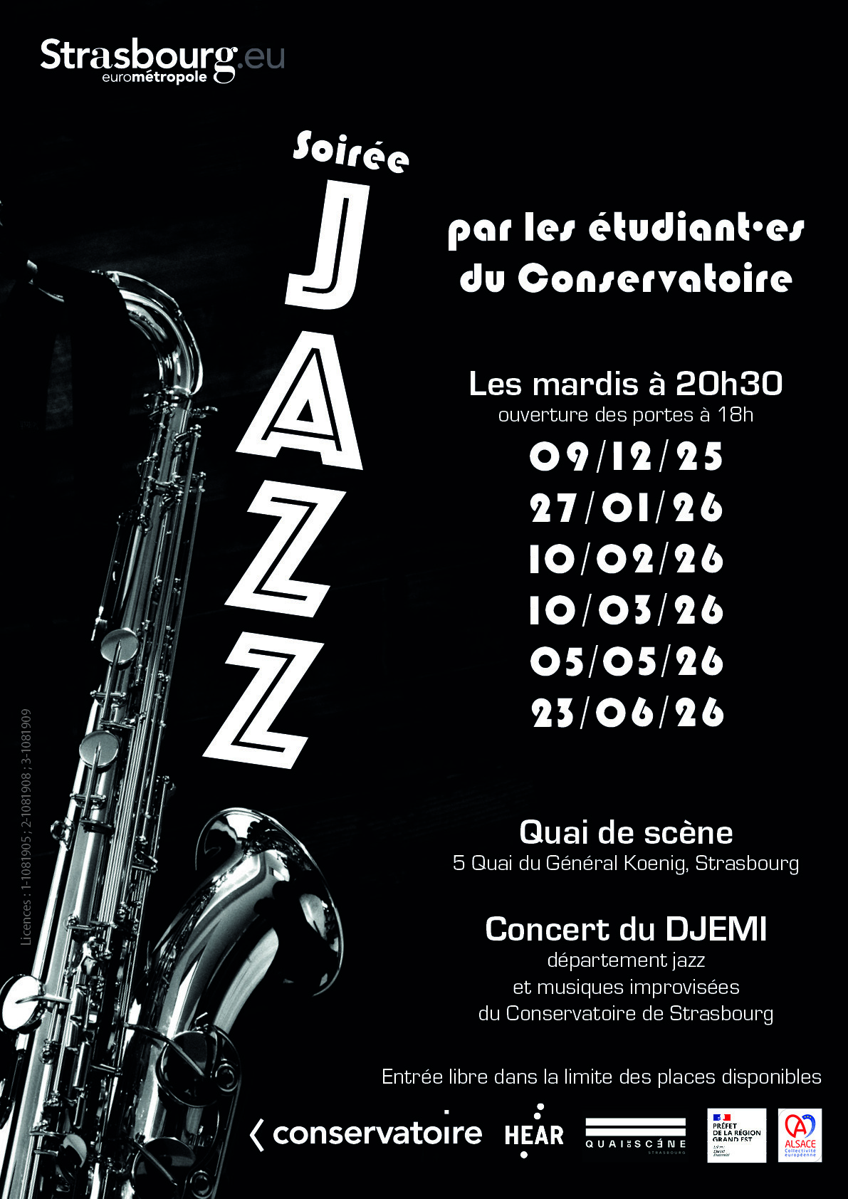 Le Nid du Jazz par les étudiant·e·s du Conservatoire