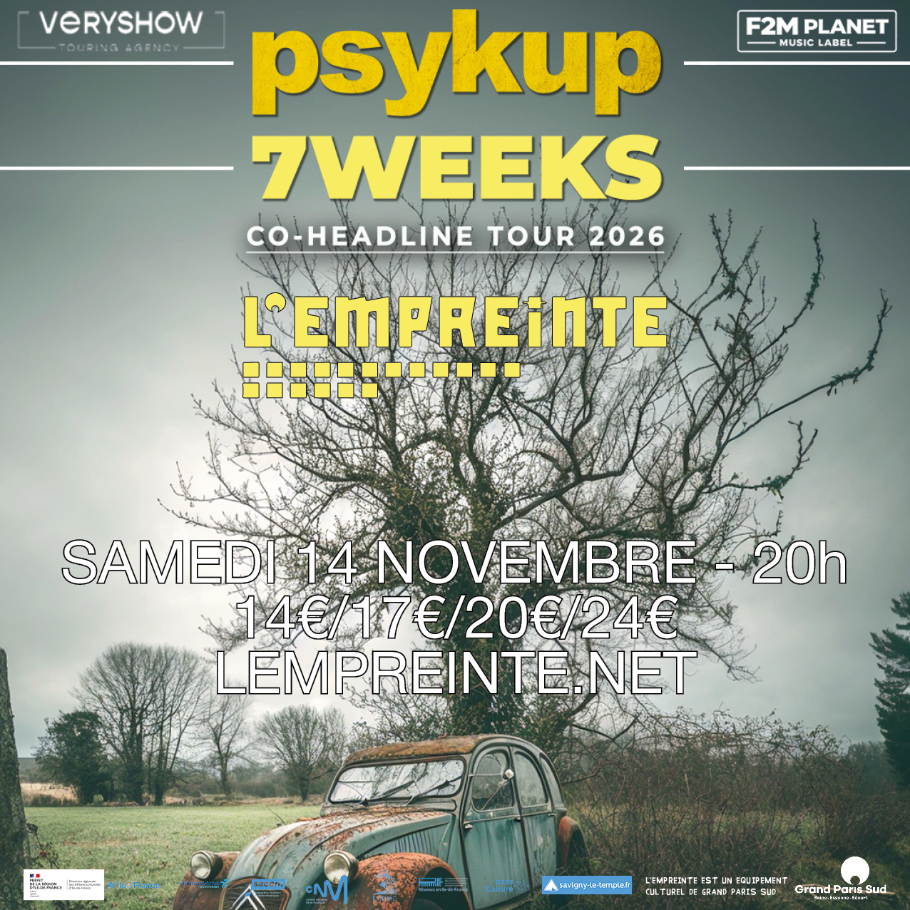 Affiche Psykup en concert à L'Empreinte