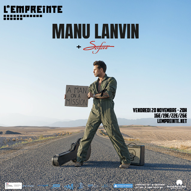 Affiche Manu Lanvin en concert à L'Empreinte