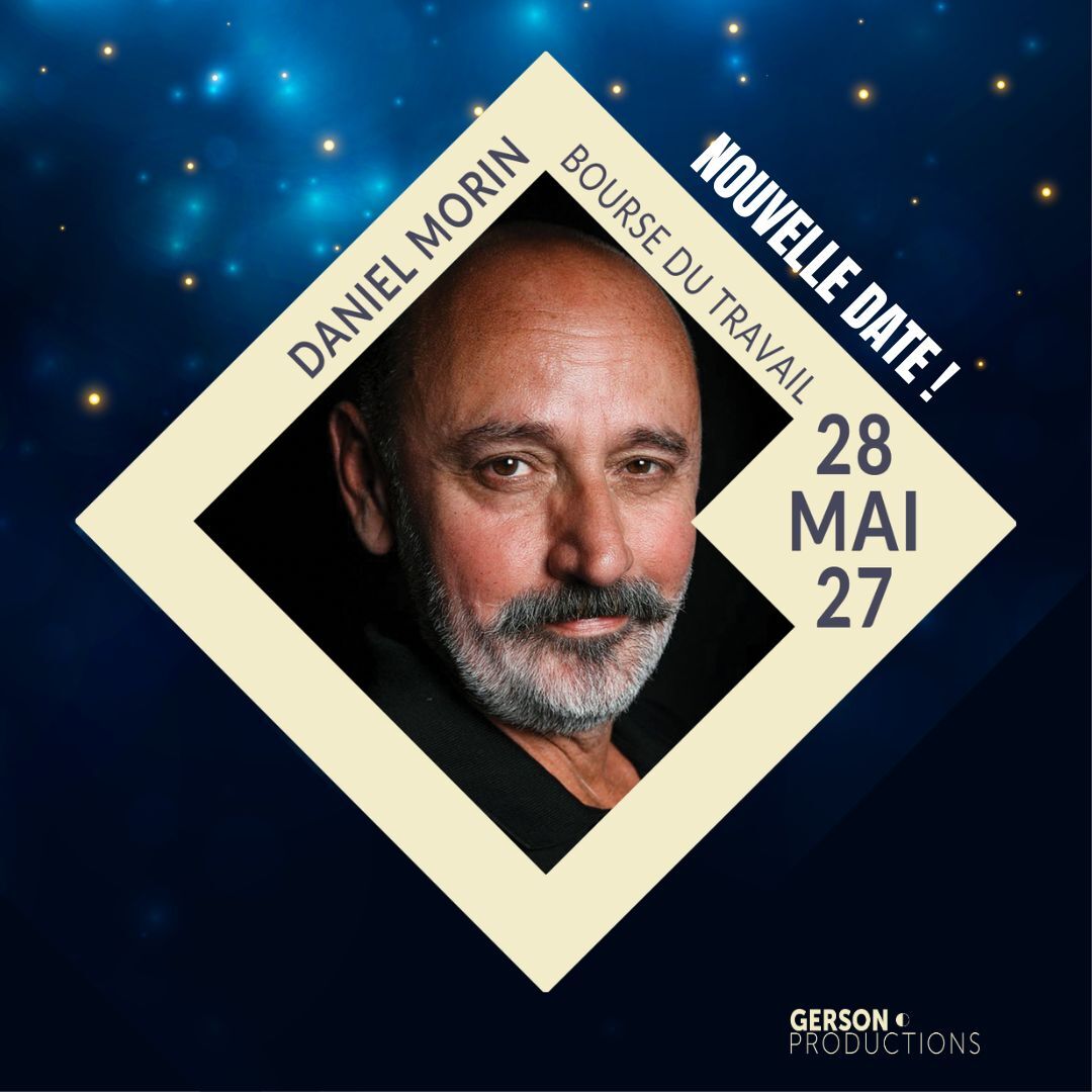 Affiche de Daniel Morin "Certifié Morin" - Bourse du Travail (Lyon 3)