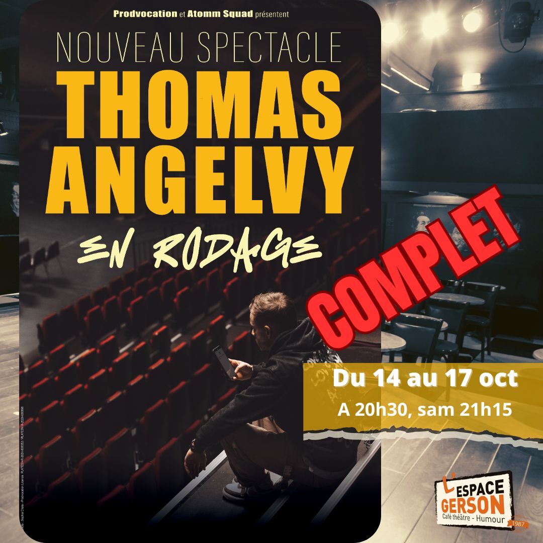Affiche de Thomas Angelvy en Rodage
