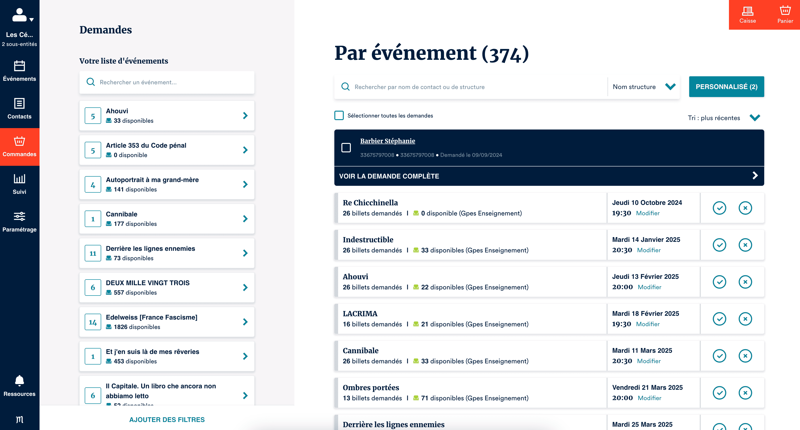 Paramétrage groupe scolaire
