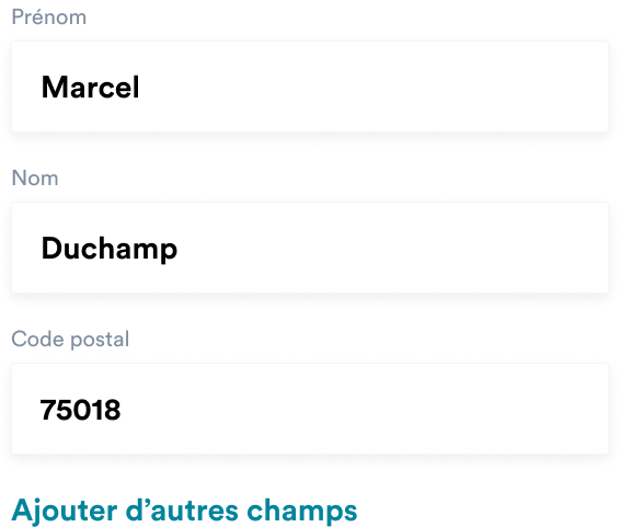 Exemple de formulaire simple